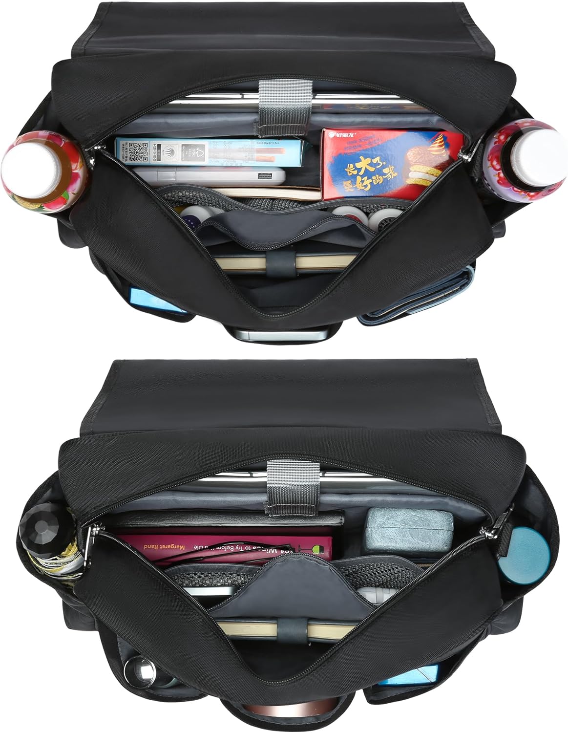 Bingo Messenger Bag with Pockets for Daubers Dabbers Dobbers Water Resistant Crossbody Tote Bags with Laptop Sleeve