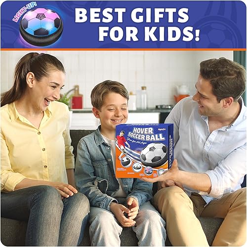 Miniatura 7 de Officygnet Hover - Balón de fútbol para niños, juguetes de interior, regalos para niños de 6, 7, 8, 9, 10, 11, 12 años, juguetes de fútbol flotantes