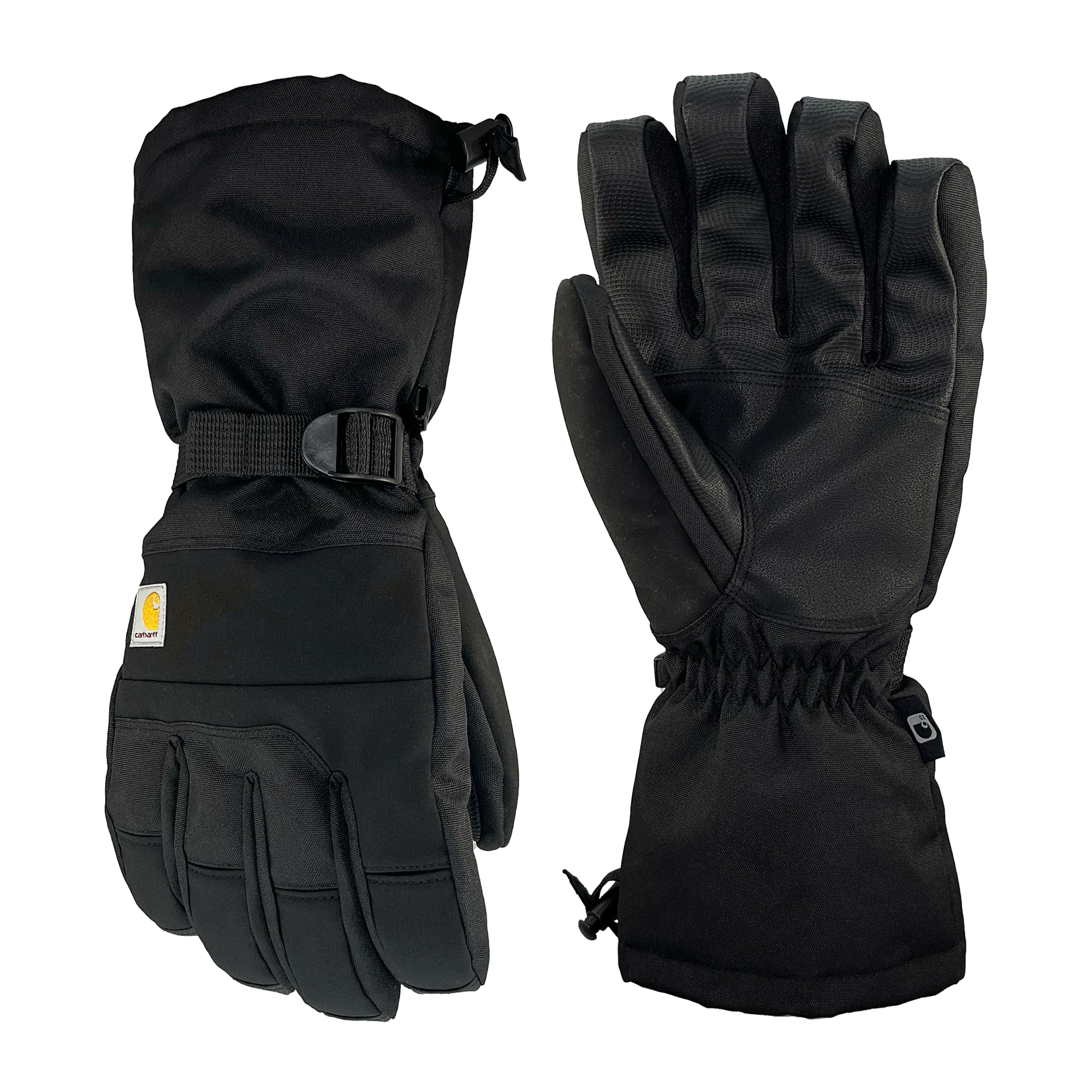 Carhartt Men's Storm Defender Insulated Gauntlet Glove Pair, Black, Medium