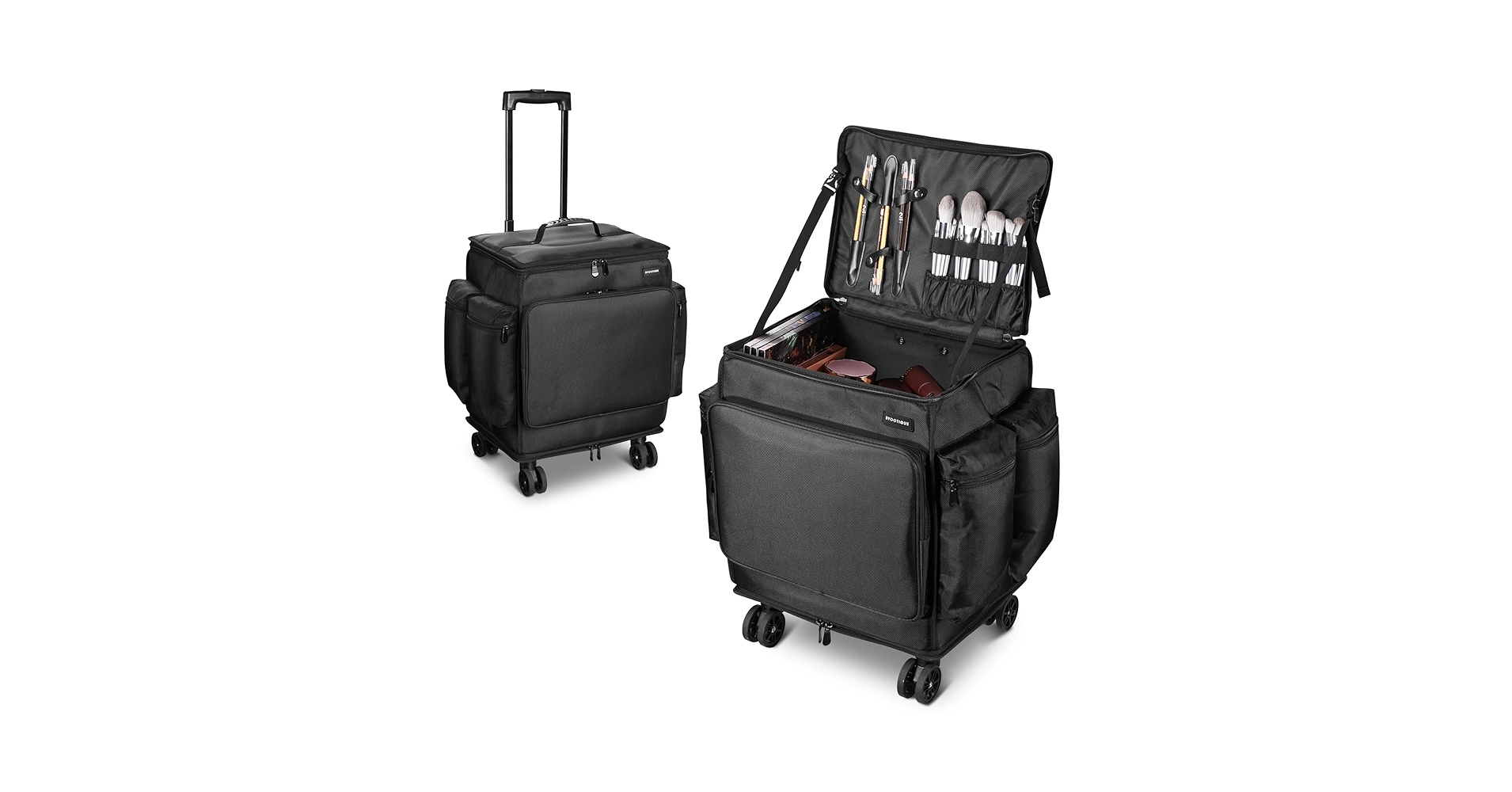 BYOOTIQUE 2in1 メイクボックス プロ Amazon | BYOOTIQUE メイクキャリーケース 大容量 多機能 メイク