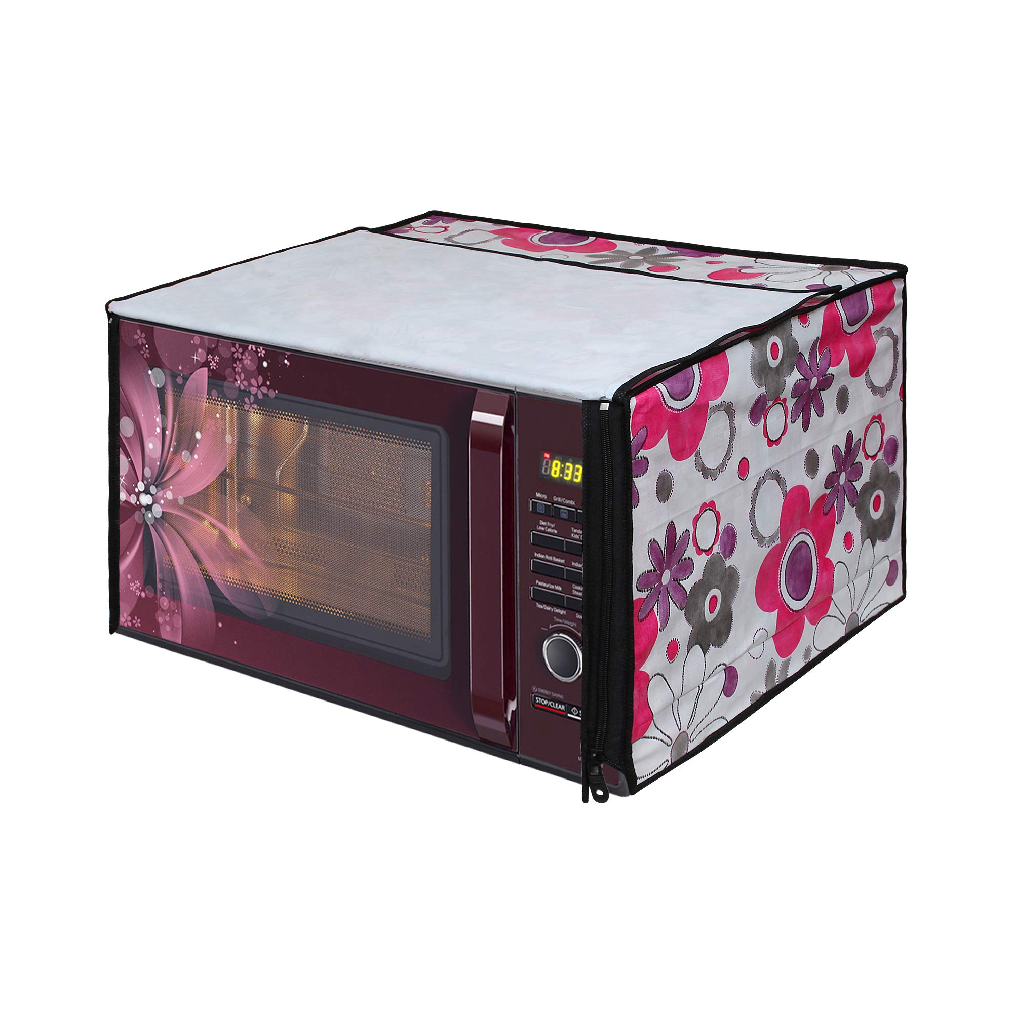 Lithara Printed Waterproof Microwave Oven Cover for Panasonic 27 Litre Convection Microwave Oven NN-CT644M | Sams67 (Multicolor)