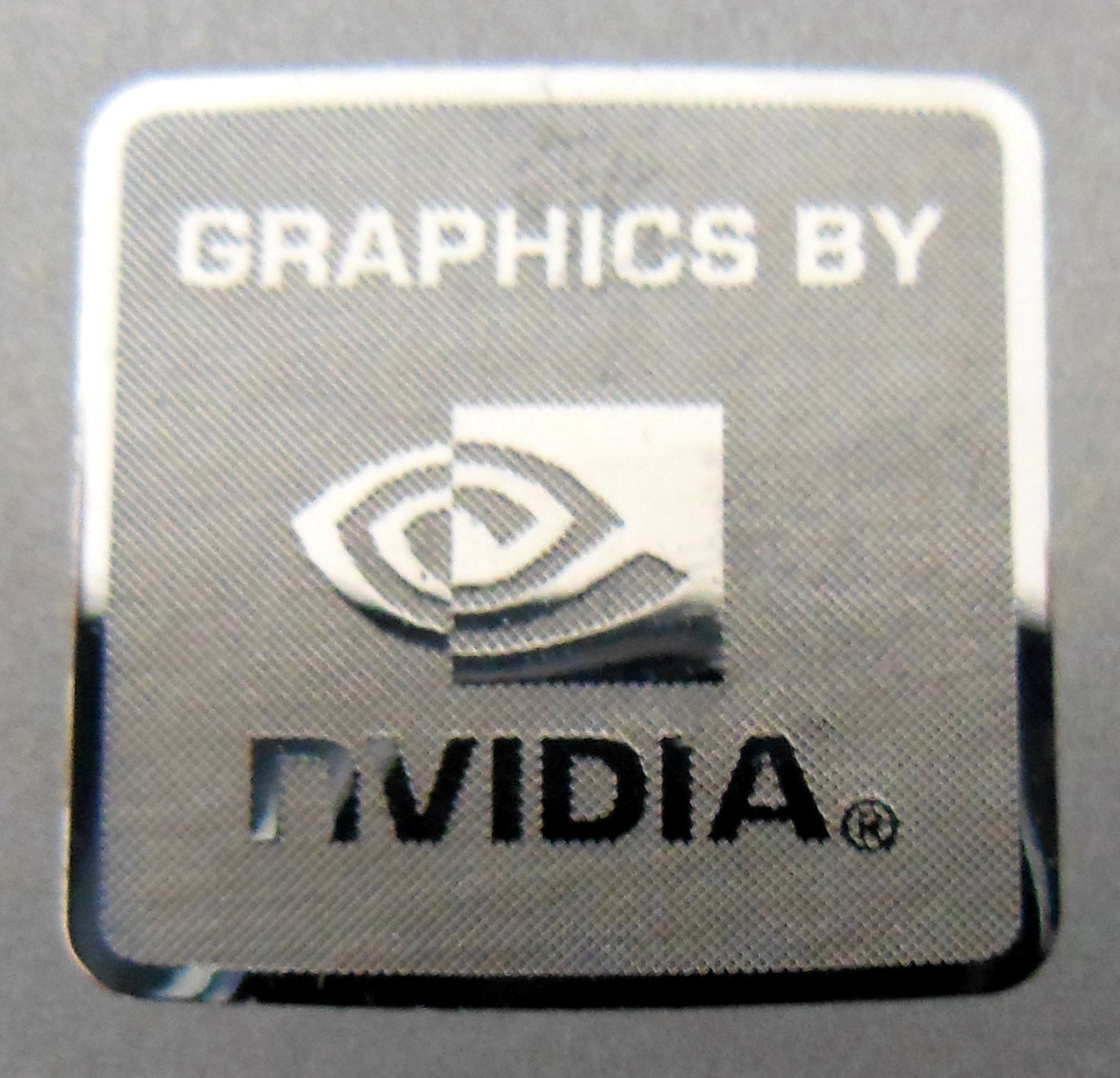 Vath Made Polished Metal Sticker Compatible with NVIDIA 20mm x 20mm [820]