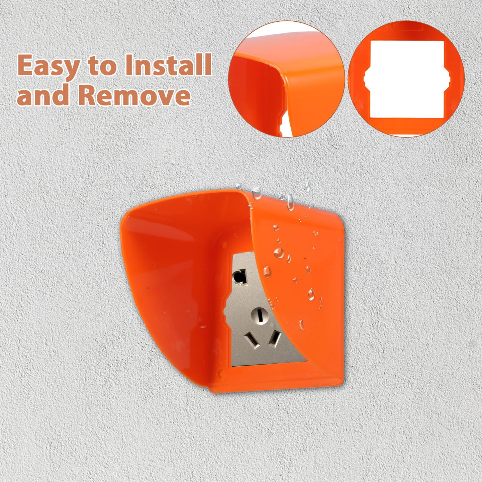 ARTIBETTER 4pcs Waterproof Outlet Cover Outdoor Outside Outlet Cover Waterproof Outdoor Receptacle Cover Weatherproof Electrical Box Cover Home Supplies