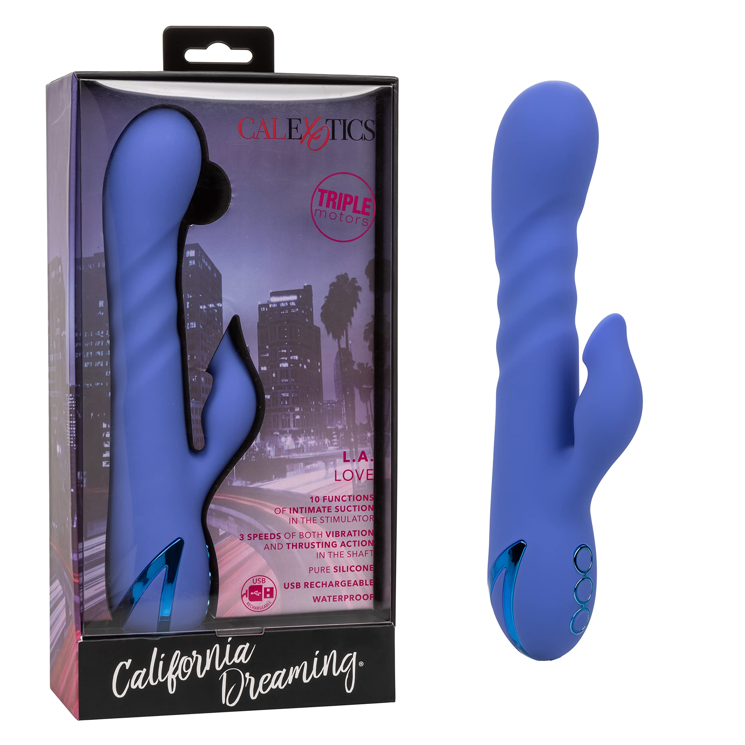 Amazon.com: CalExotics California Dreaming L.A. Love Vibrator -  SE-4351-12-3 Blue : Health & Household