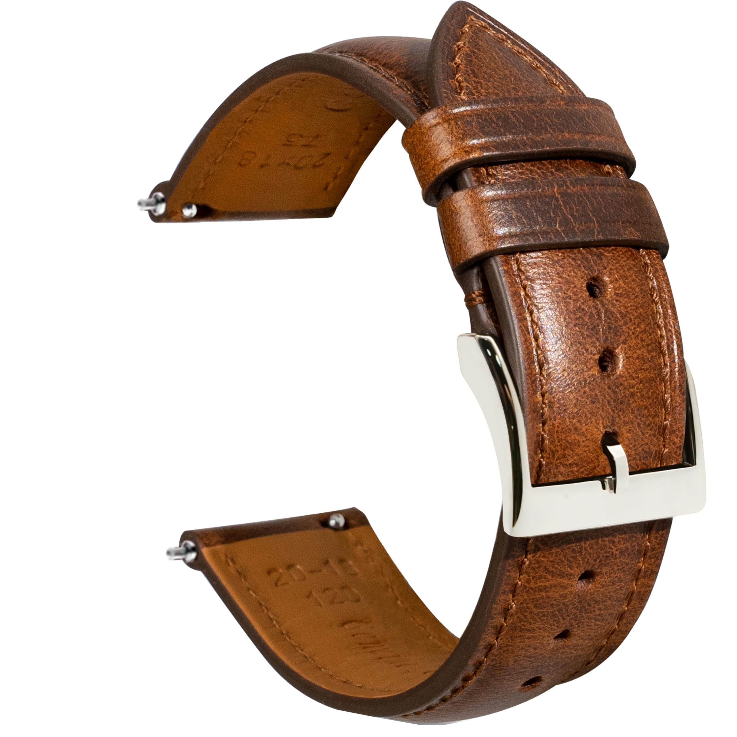 Bracelet de montre en cuir à libération rapide, style vintage, tanné à l'huile, pour hommes et femmes, 16 mm, 18 mm, 19 mm, 20 mm, 21 mm, 22 mm, 24 mm