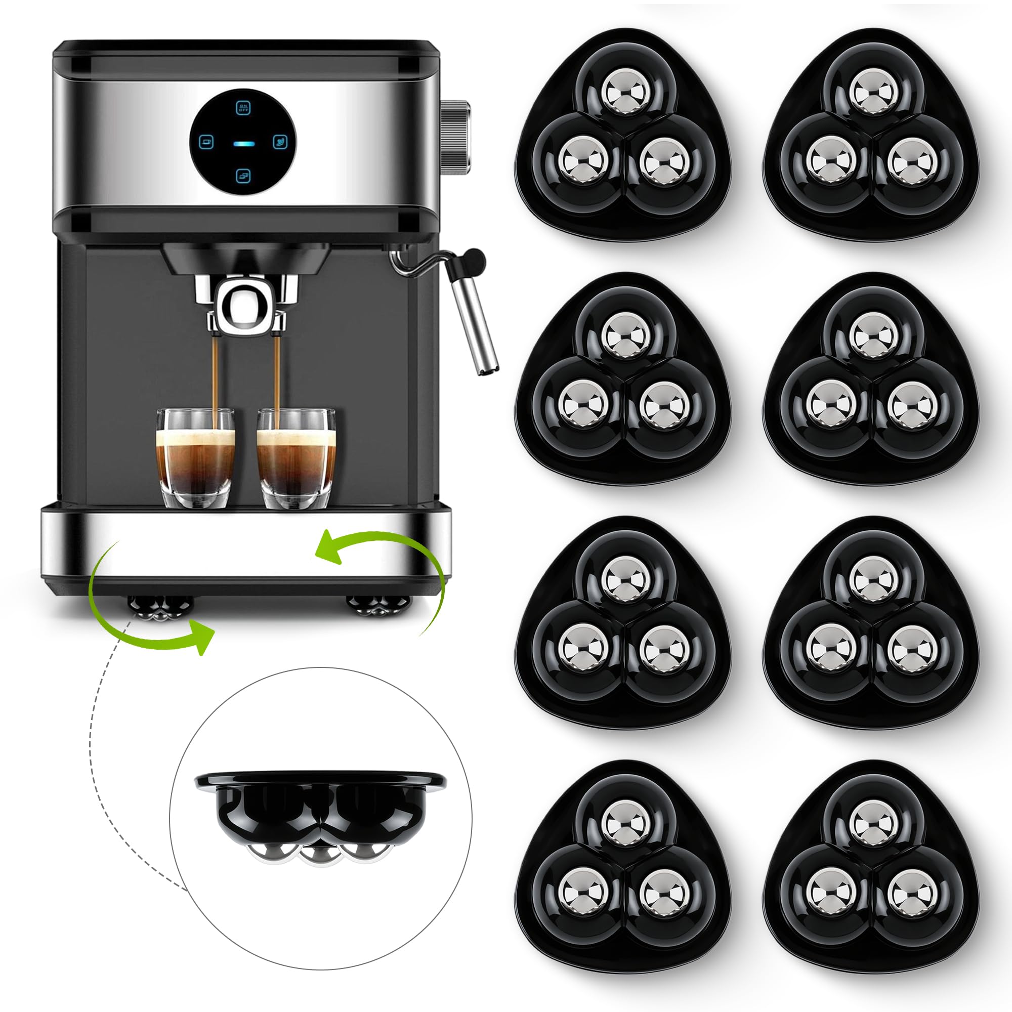 Appliance Sliders - 8 Pack, Smooth Rolling -1
