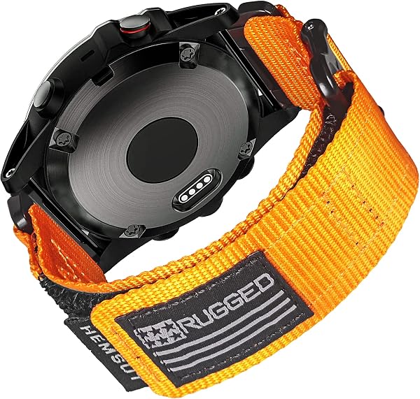 Armband für Garmin,Uhrenarmband Kompatibel mit Garmin superrobustes Nylon-Sportarmband für fēnix/Forerunner/Vivoactive/Approach/MARQ/quatix/D2 Series robustes Ersatzband für Männer - 1