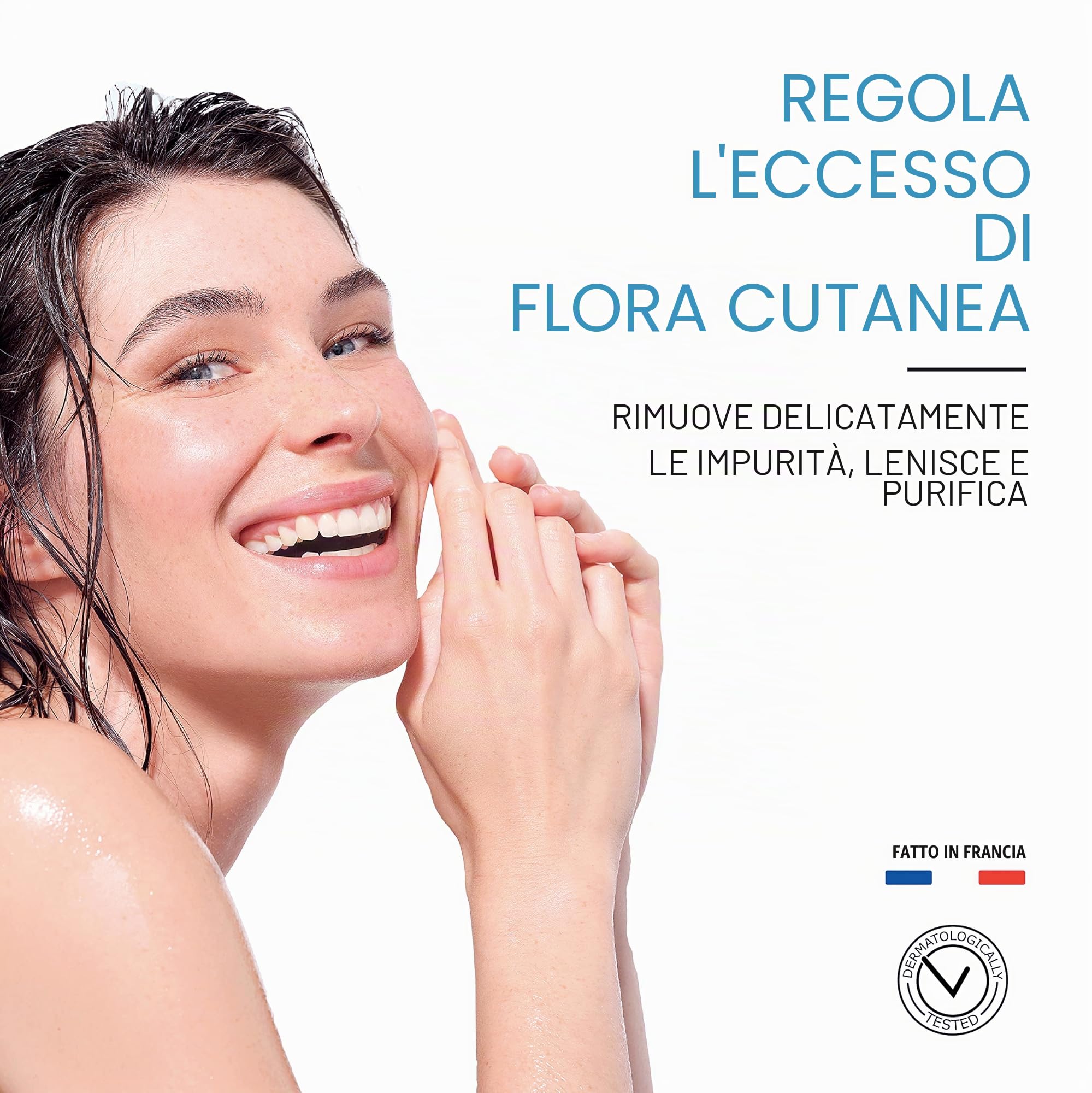 Uriage Ds Gel Espumoso Regulador - Gel Limpiador Facial y Corporal Extra-Suave - Purifica y calma la piel propensa a las irritaciones, enrojecimiento y escamas. Deja la piel suave y reconfortada