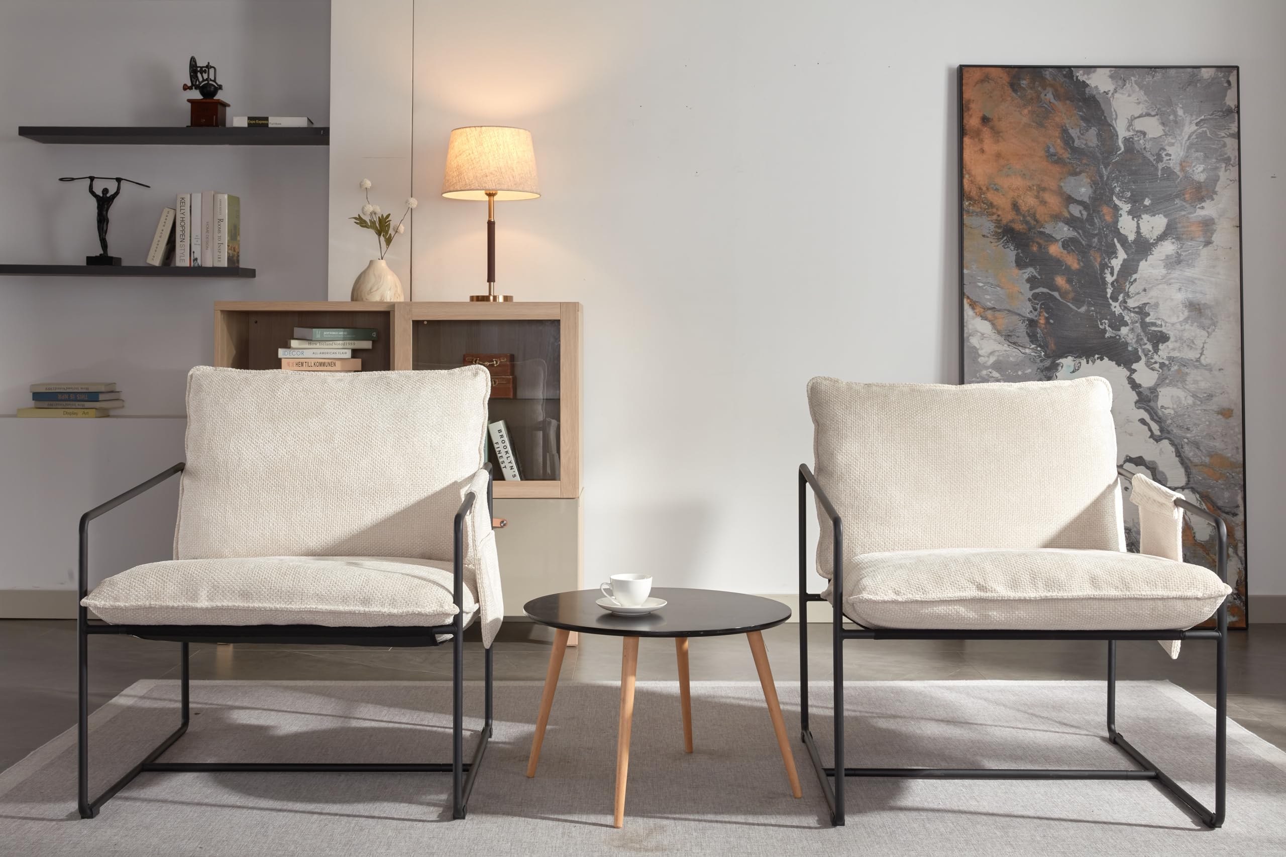 Sling Accent Chair Set Of Mid Century Modern Accent Desertcart