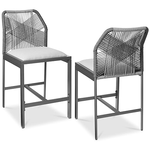 Best Choice Products Indoor Outdoor Counter Height Bar Stools Set