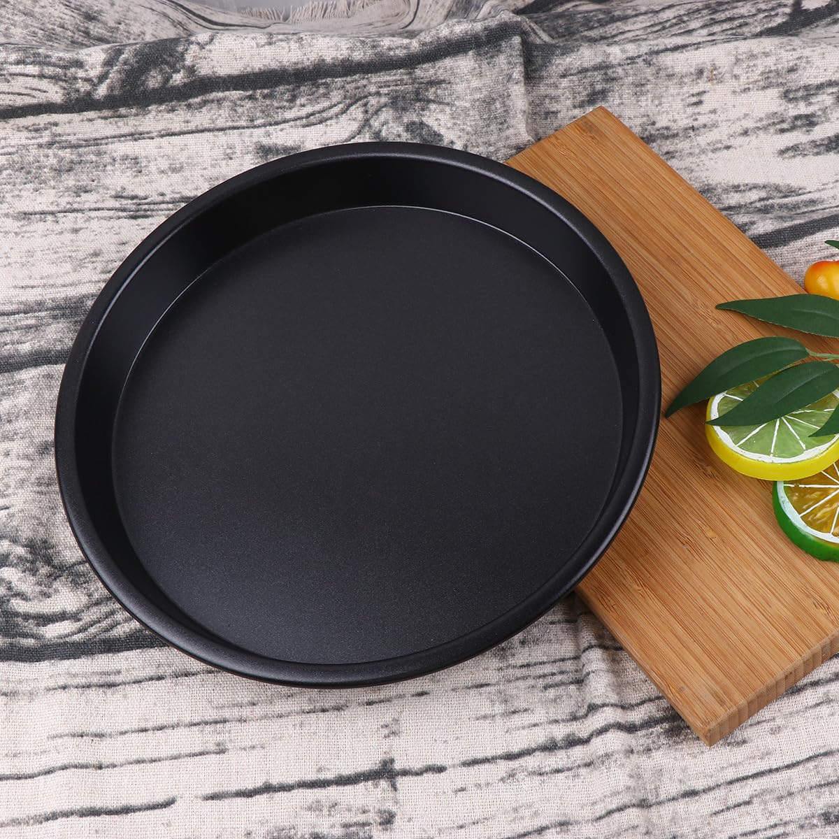 Set Teglie da Forno Antiaderenti 3 Pezzi in Lega di Alluminio Nero | Cornbread e Cheesecakes, Adatte a Cottura di Torte e Biscotti, Formato Compatto per Uso Domestico