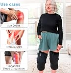Comfier Knee Massager with Heat, Vibration Heated Knee Brace Wrap with Massage for Knee Fatigue, Leg Massager, Heated Knee Pad, Ideal Gifts for Mom Dad