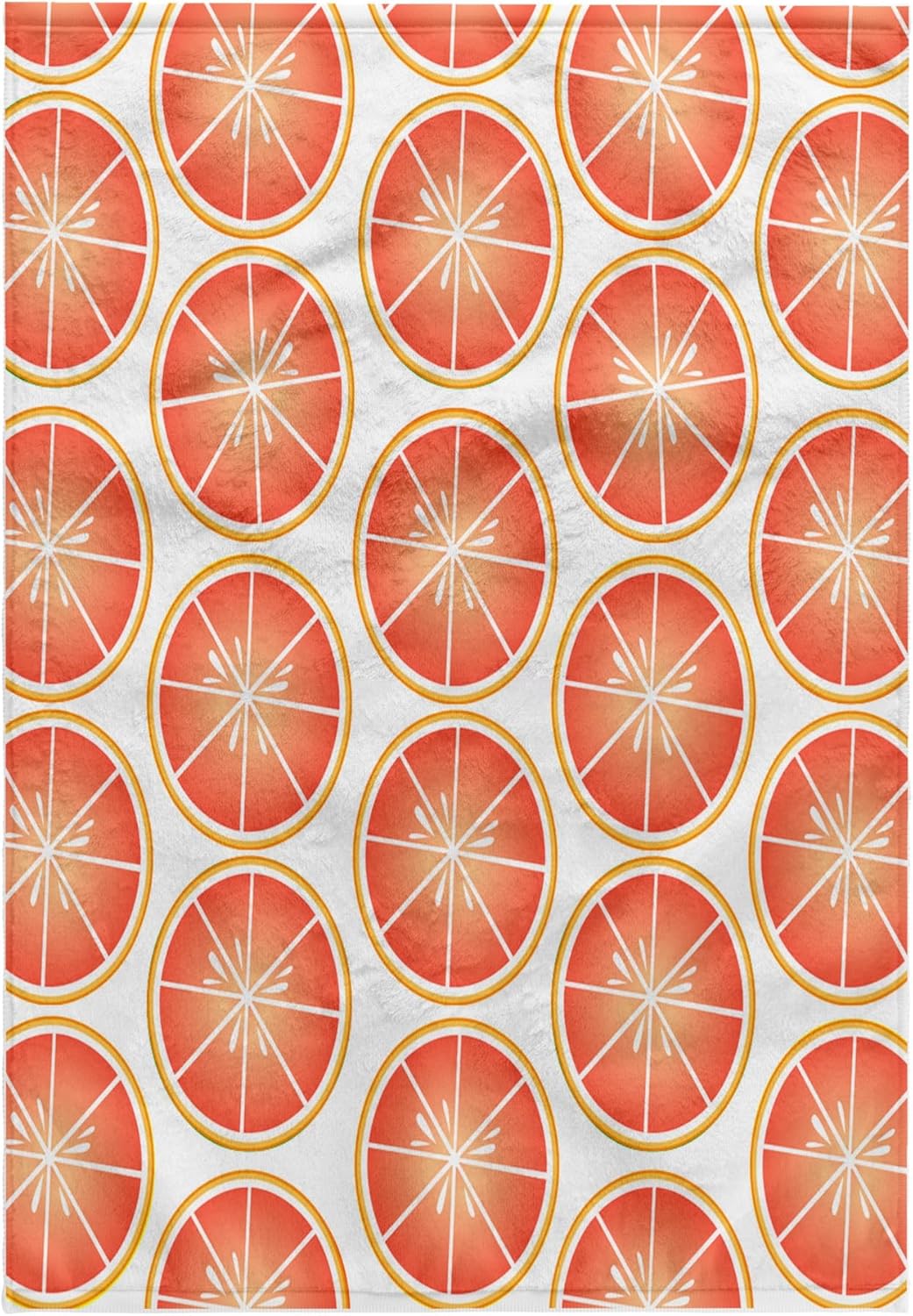 3dRose Half Pink Grapefruit Fruit Print 22x30 Bath Hand Pool Towel