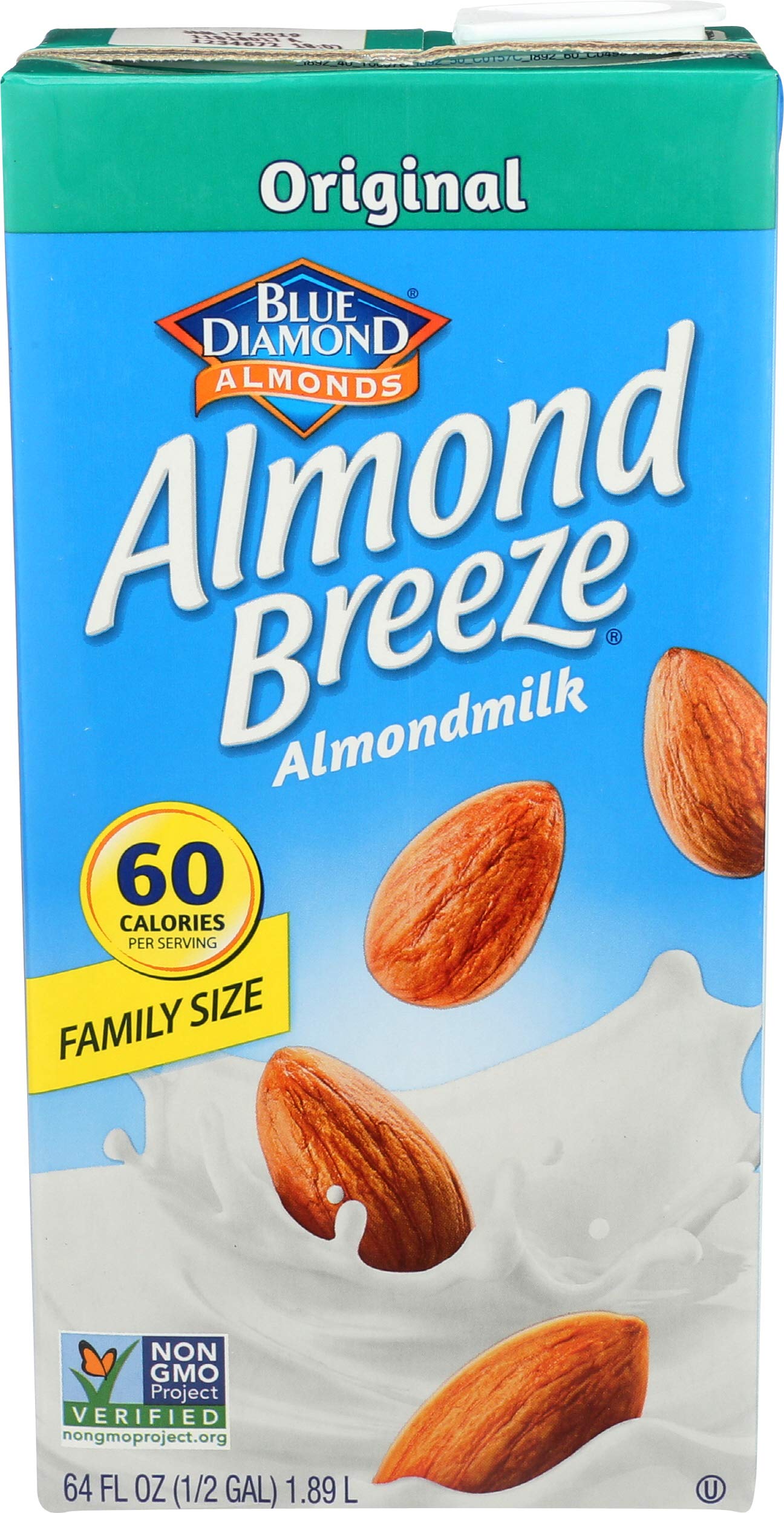 Blue Diamond Almond Breeze Original, 64-ounces (Pack of4)