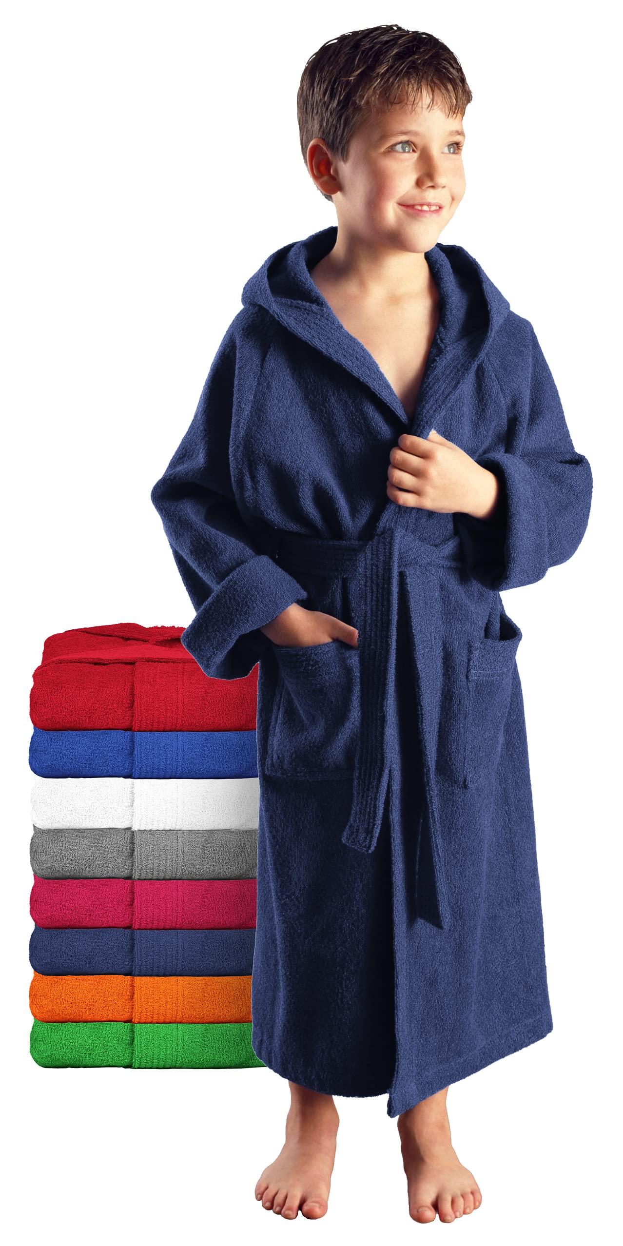 Arus Child’s Bathrobe, 152, Marin Blue