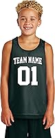 Vista 17 de Custom Basketball Jersey Youth Sizes Add Your Team, Name, & Number Unisex