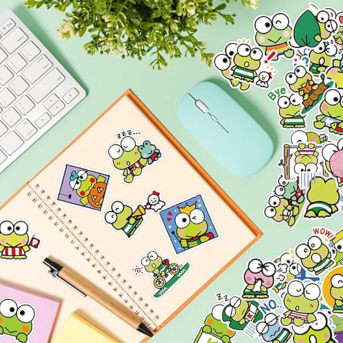 Miniatura 6 de 100 calcomanías de dibujos animados kawaii, calcomanías de vinilo impermeables para laptop, botellas de agua, patineta, guitarra, niños, niñas,