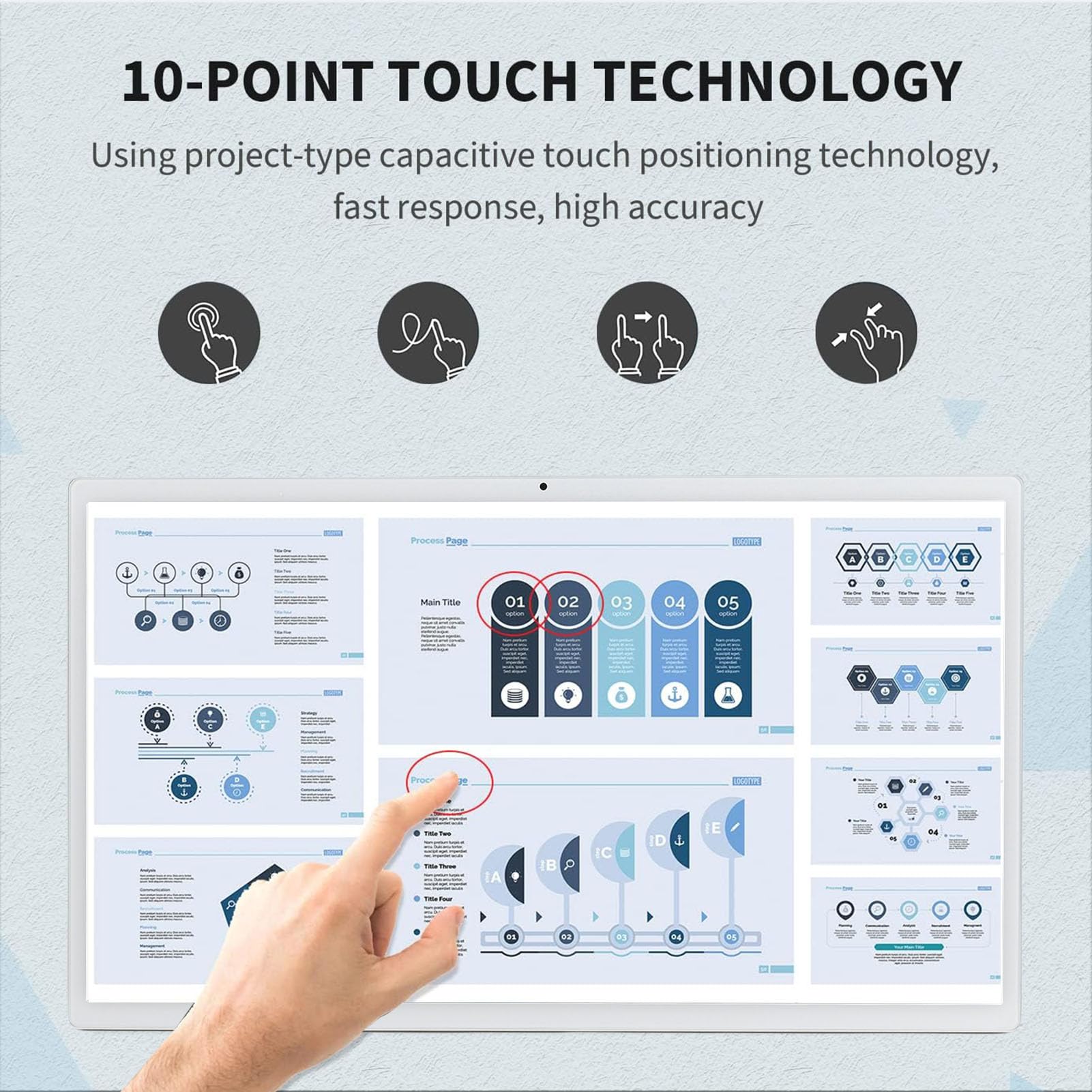 TARSHYRY 21,5-Zoll-Digitalkalender mit Fernbedienung, Smart-Touchscreen, Interaktives Display, Aufgabendiagramm, Smart-Familienplaner, Mediaplayer, 4 GB, 64 GB, Elektronischer (EU-Stecker 100–240 V)