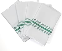 Vista 5 de Fabric Textile Products Servilletas Bistro Signature Stripe Servilletas de cena de tela de poliéster duraderas y resistentes a las manchas 18 x
