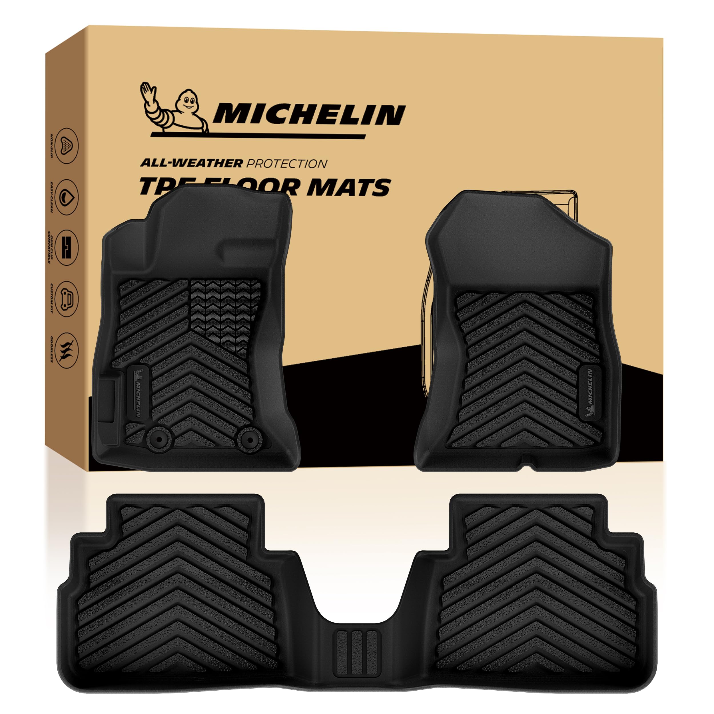 Michelin Vehicle Mats for 2018-2023 Subaru Crosstrek/2017-2023 Impreza