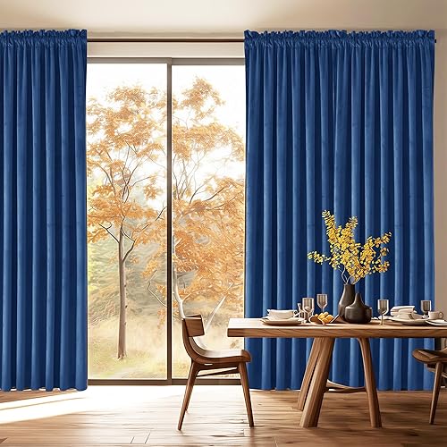 Miniatura 257 de Cortinas de terciopelo JIUZHEN, cortinas opacas suaves de terciopelo retro para dormitorio, cortinas elegantes con reducción de ruido y Rosa