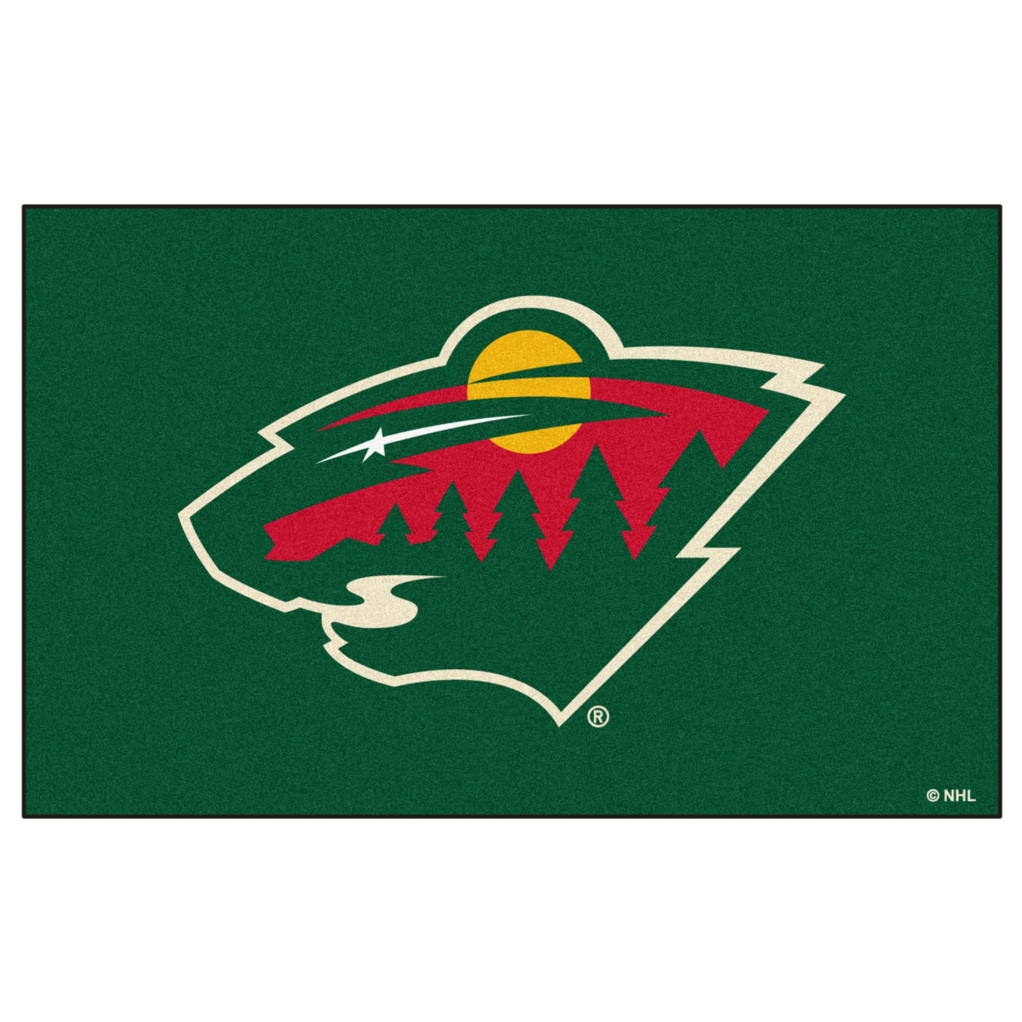 FANMATSNHL Minnesota Wild Nylon Face Ultimat Rug