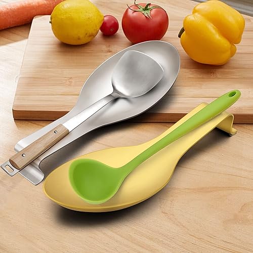 Miniatura 10 de LIANYU Soporte de cuchara dorado para encimera de cocina, encimera de cocina, cuchara de acero inoxidable, soporte para utensilios de cuchara, apto