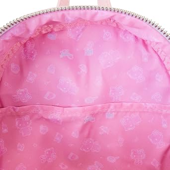 Loungefly Sanrio Hello Kitty 50th Anniversary Clear and Cute Womens Double Strap Shoulder Bag Purse, Multi, One Size, Mini Backpack