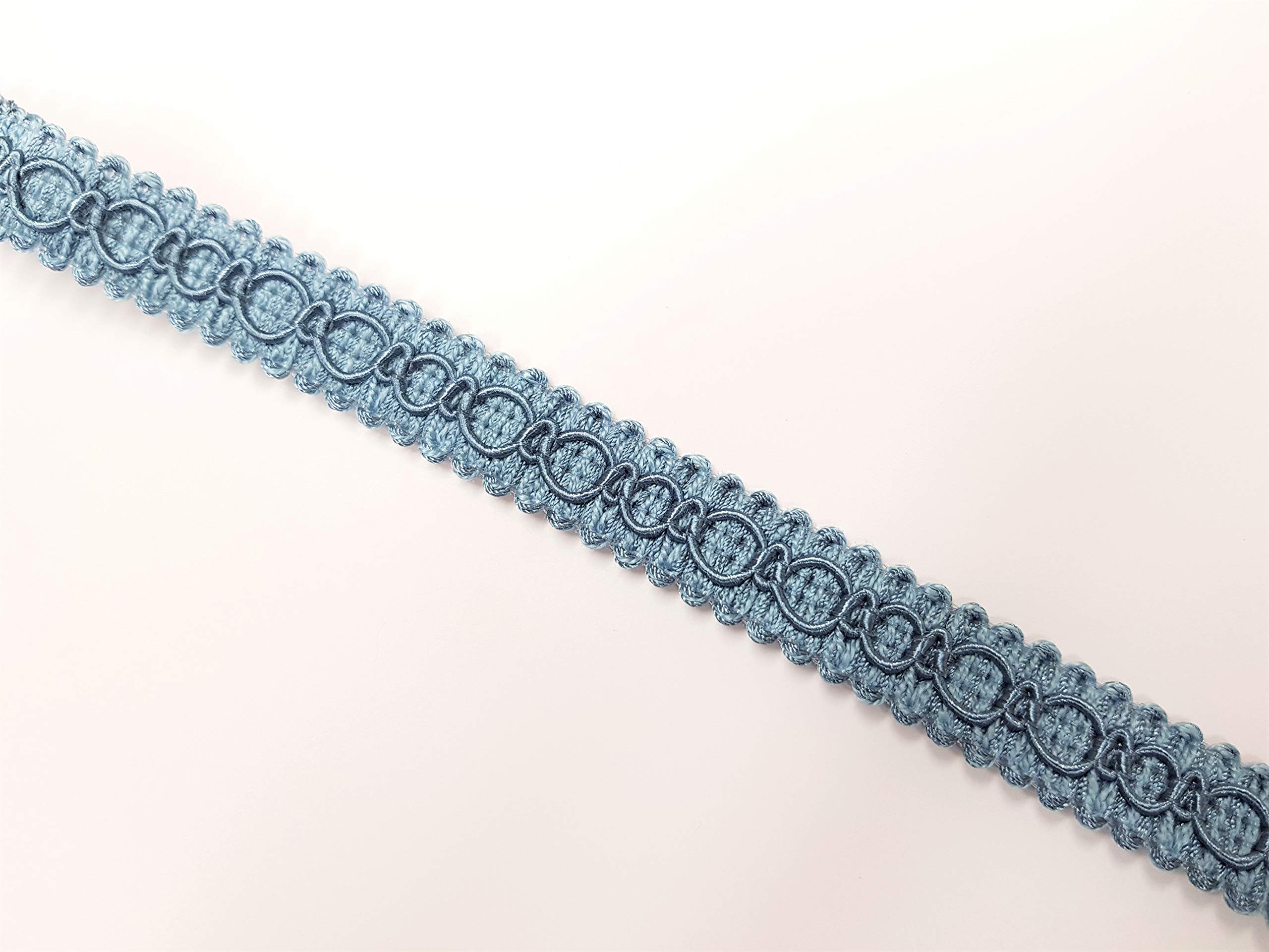 Sew-select Upholstery Chair Braid Gimp Fabric Trim Trimming Edge, Colour: Sky Blue