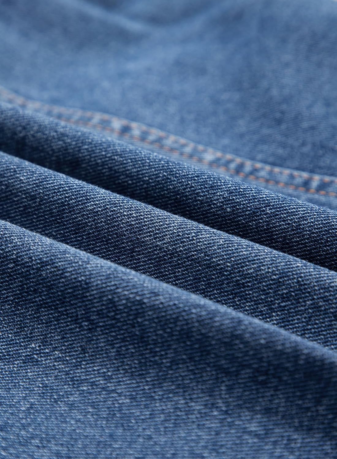 Sidefeel Women's Jean Jacket Long Sleeve Button Down Ruffled Denim Jacket Shacket - Image 7