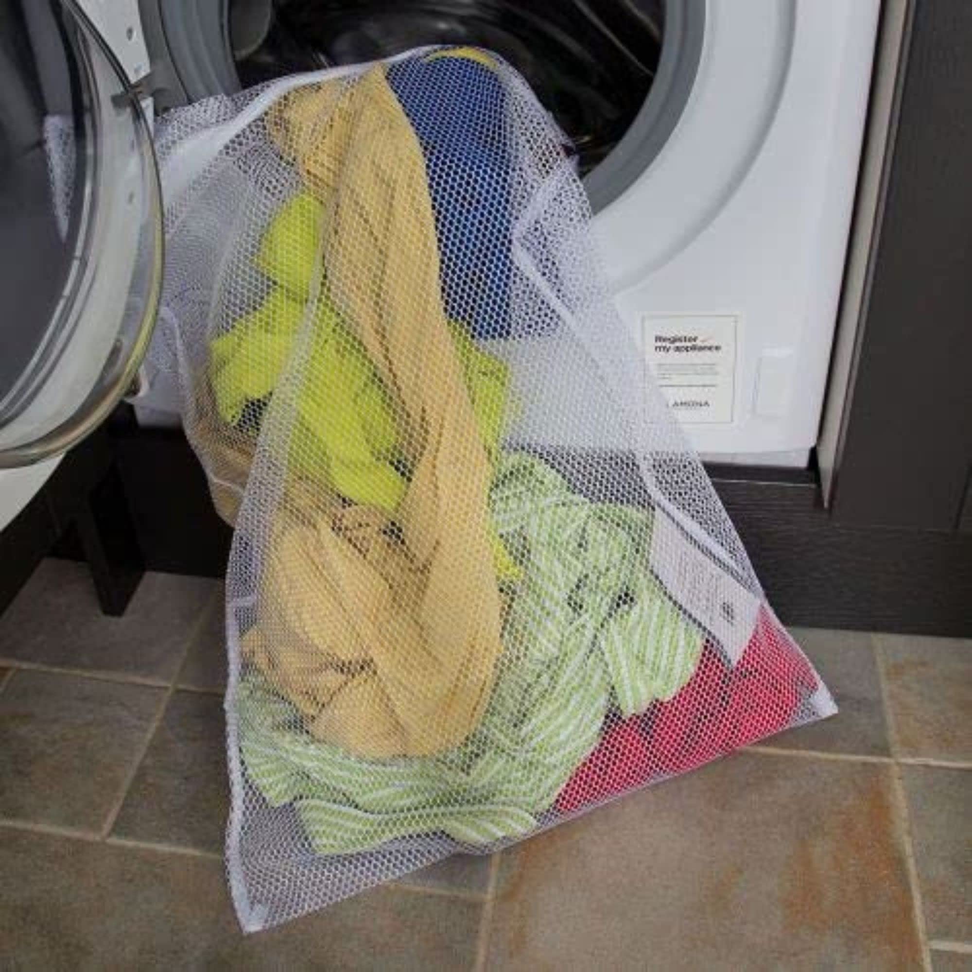 5 X-Large Net Washing Bags for Laundry with Strong Zip. Quality Bag for Washing Machine to Protect your Jeans Jackets - Image 2