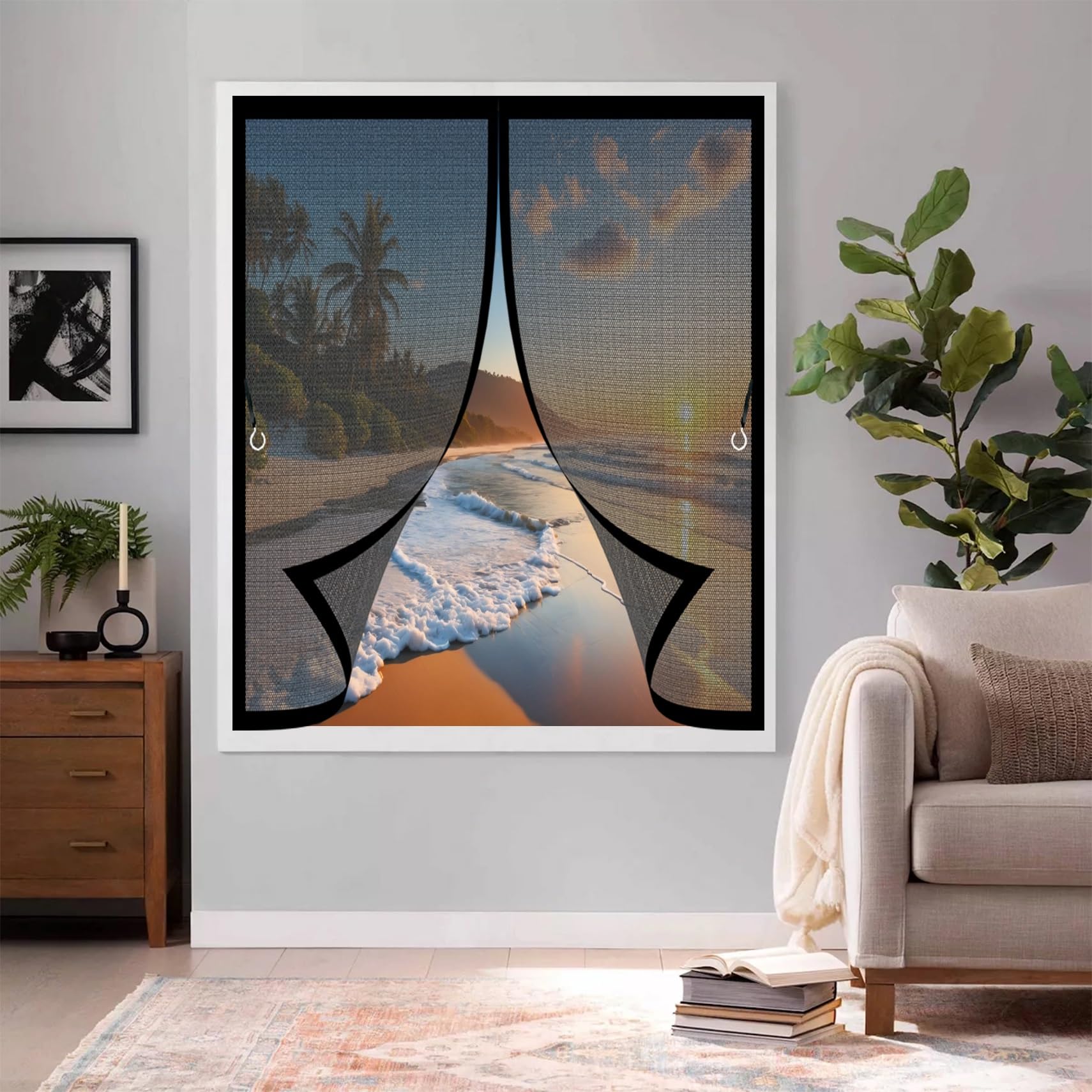 Moustiquaire aimantée fenêtre 153x160 pour profiter de l'air frais l'été