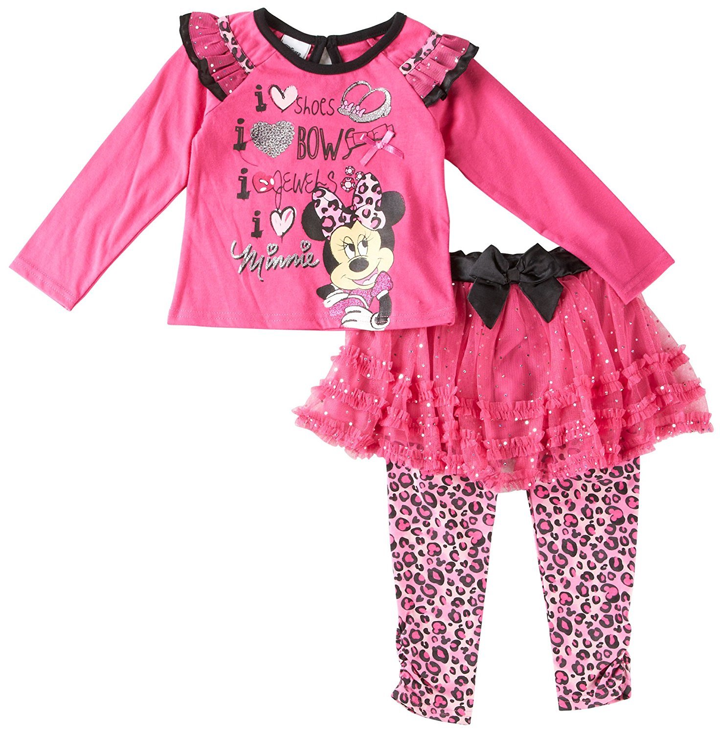 Disney Baby Girls' Infant Minnie Mouse Skegging Set (18 Months)