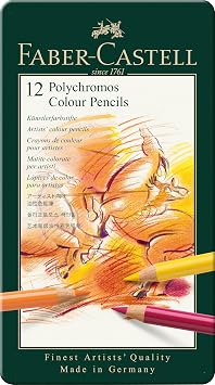 Faber-Castell Polychromos 110012 Color Pencils, Case of 12 Colors Japan Genuine Product