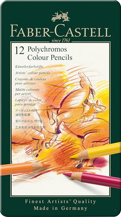 Faber-Castell Polychromos 110012 Color Pencils, Case of 12 Colors Japan Genuine Product