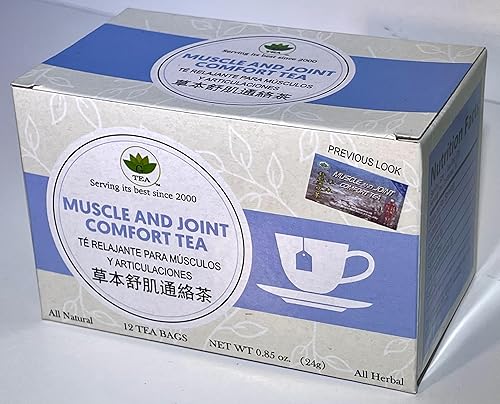 GoTo Tea Té de confort muscular y articular (20 bolsas de té), paquete de 2
