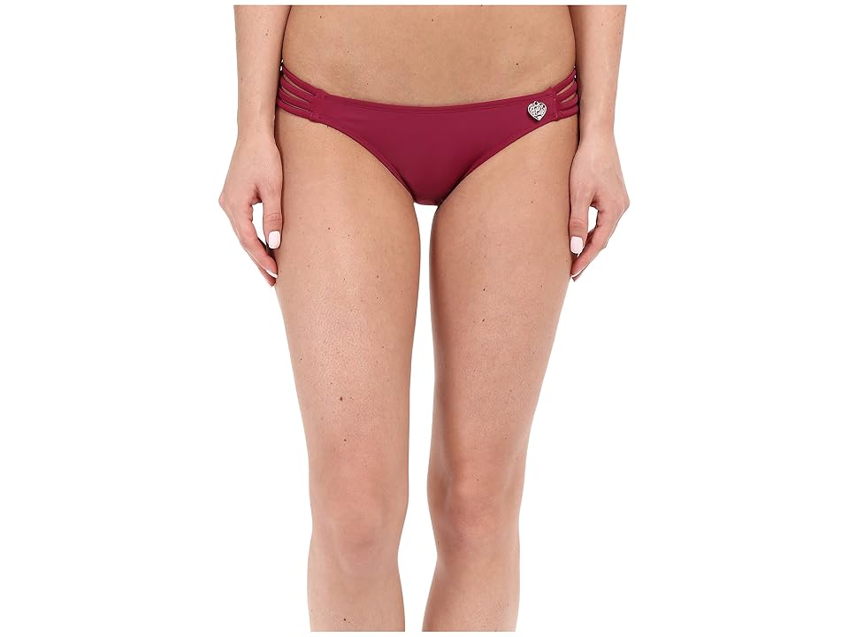 

Body Glove Smoothies Flirty Surf Rider Bottom (Black Plum) Women's Swimwear