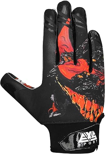 Miniatura 2 de Guantes deportivos exóticos de fútbol americano para niños  Niños y adultos  Guantes receptores de fútbol súper pegajosos con agarre ultra