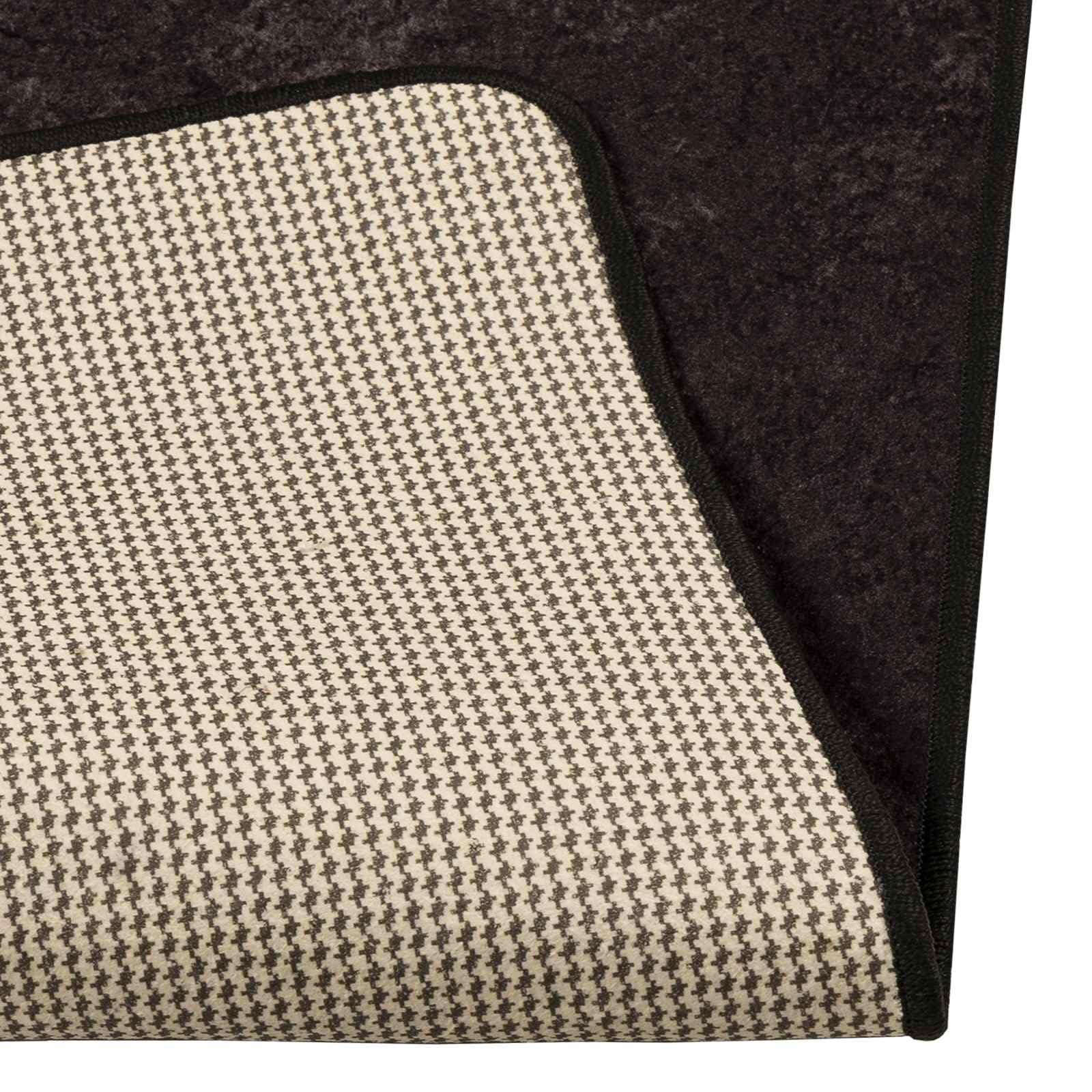 Alfombra lavable a máquina, 450 x 100 cm, con base antideslizante de PVC de terciopelo de poliéster para aislamiento del ruido, alfombra de terciopelo con llamativo patrón multicolor