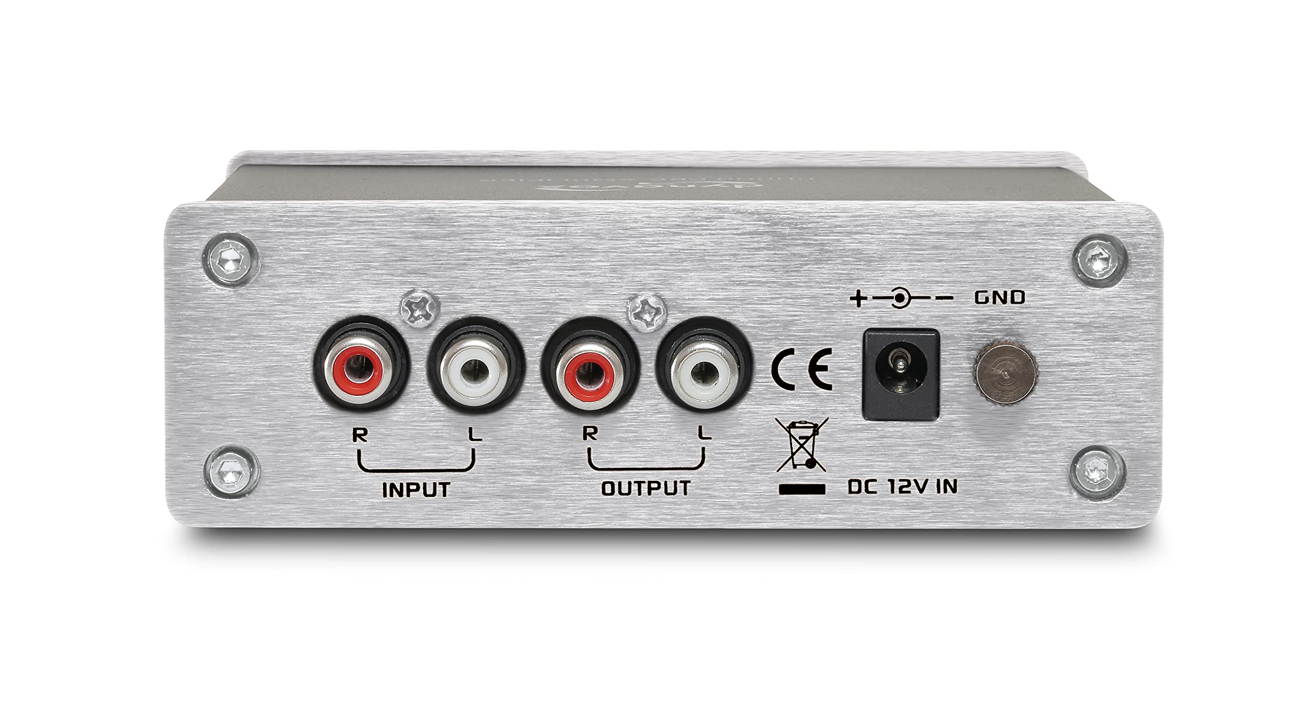 Dynavox Phono-voorversterker UPR-2.0, voor platenspeler met MM-bemonsteringssystemen, USB-uitgang voor het digitaliseren van vinylplaten, zilver
