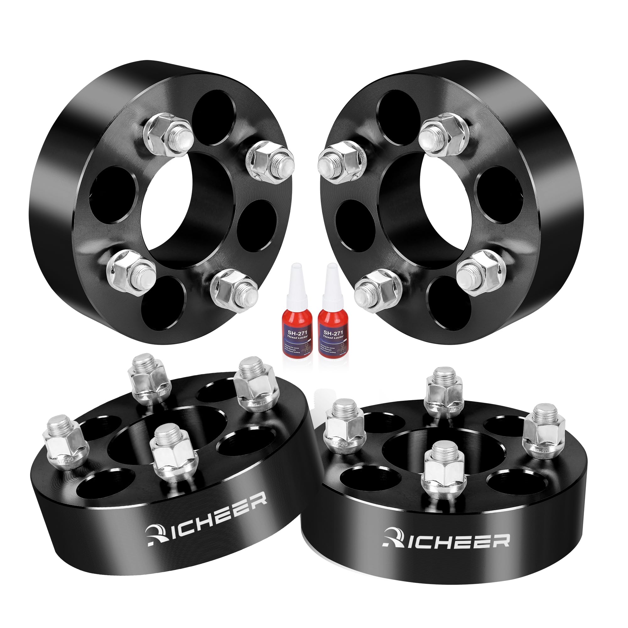 Photo 1 of Richeer 1.5 inch 4x4 Wheel Spacers with 1/2 x20 Studs & 62mm Center Bore