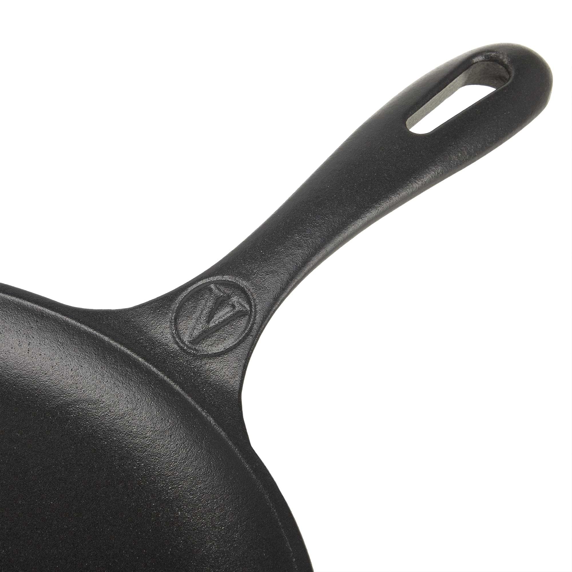 VICTORIA Plancha Cocina Inducción Comal Hierro Fundido Esmaltado para Pizza, Tortillas 26,6cm, Fuego, Barbacoa, Horno, Vitrocerámica, Gas, Sartén Libre de Tóxicos sin PTFE