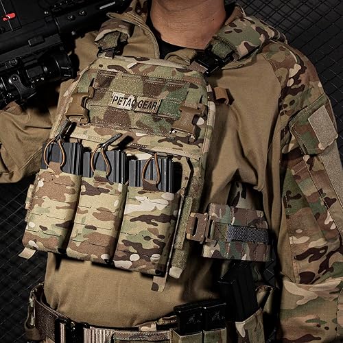 Miniatura 6 de PETAC GEAR 2 adaptadores tácticos Cummerbund, kit de hebilla de metal, corte láser, instalación de liberación rápida con para FCPC FCSK V5 3AC