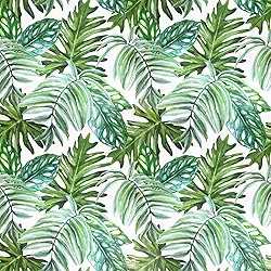 Papel de Parede Adesivo Floral Lavável Flor Adesivo Rolo 5 Metros (Muro Verde)