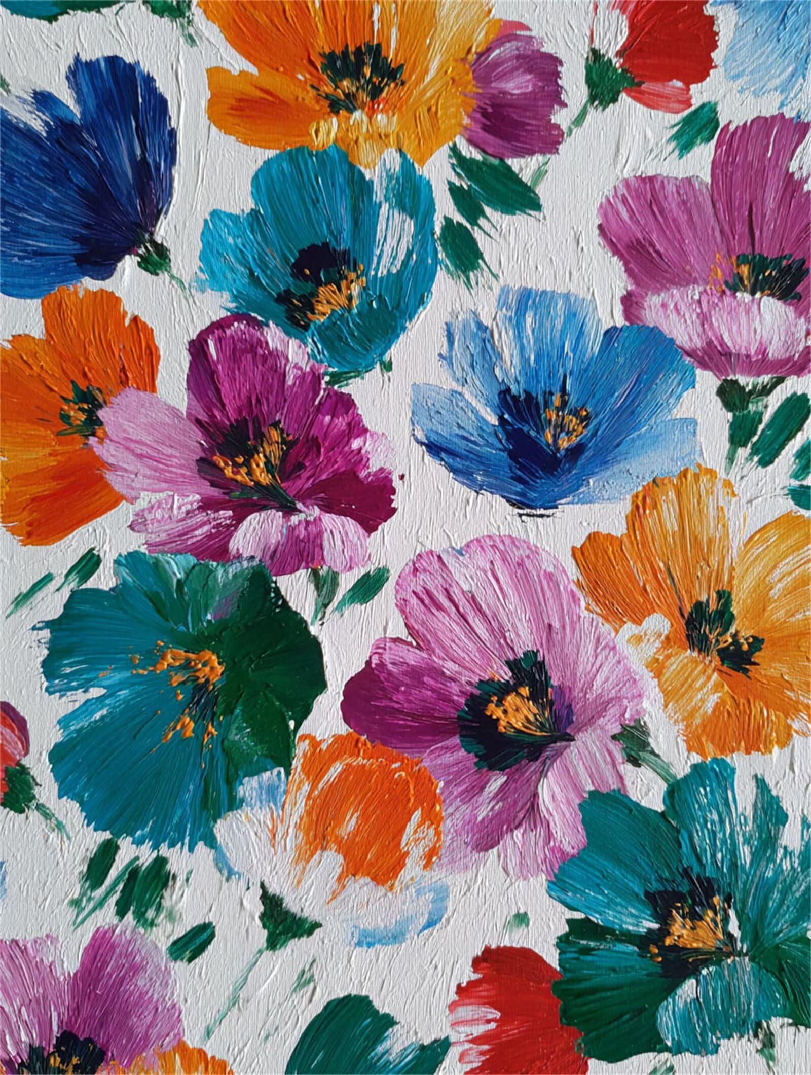 Dipingere con i Numeri Adulti Fiori, Colore Dipingere con i Numeri Bambini DIY Kit, Set Premium con Pennelli, Decorazione Casa & Creativo Regalo di Compleanno, Attività di Tempo libero 90x120cm z-139