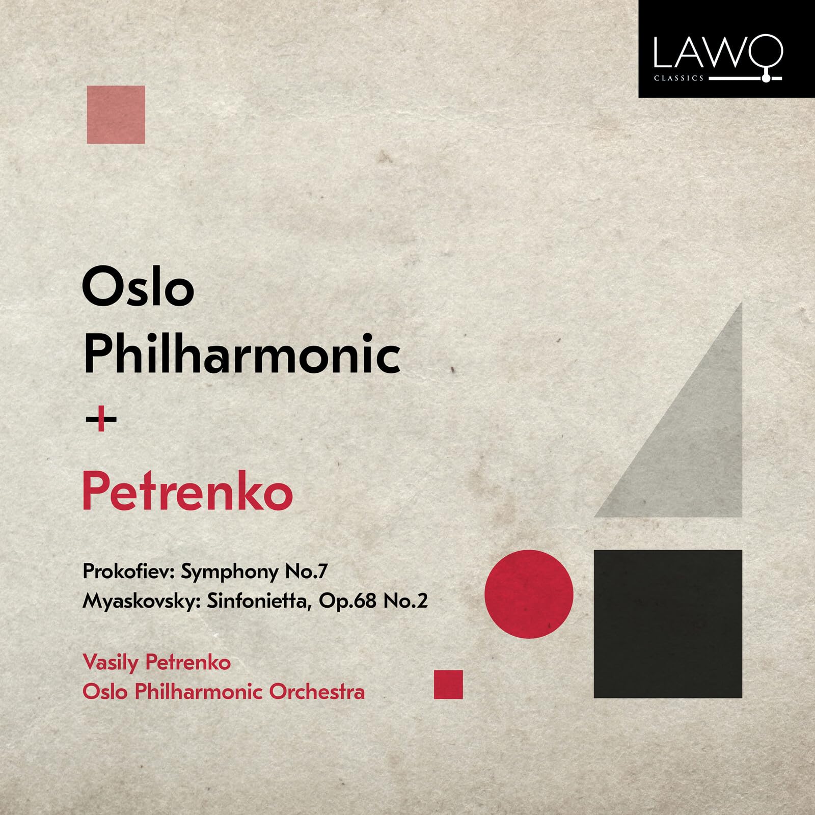 Prokofiev: Symphony No 7; Myaskovsky: Sinfonietta Op 68, No 2