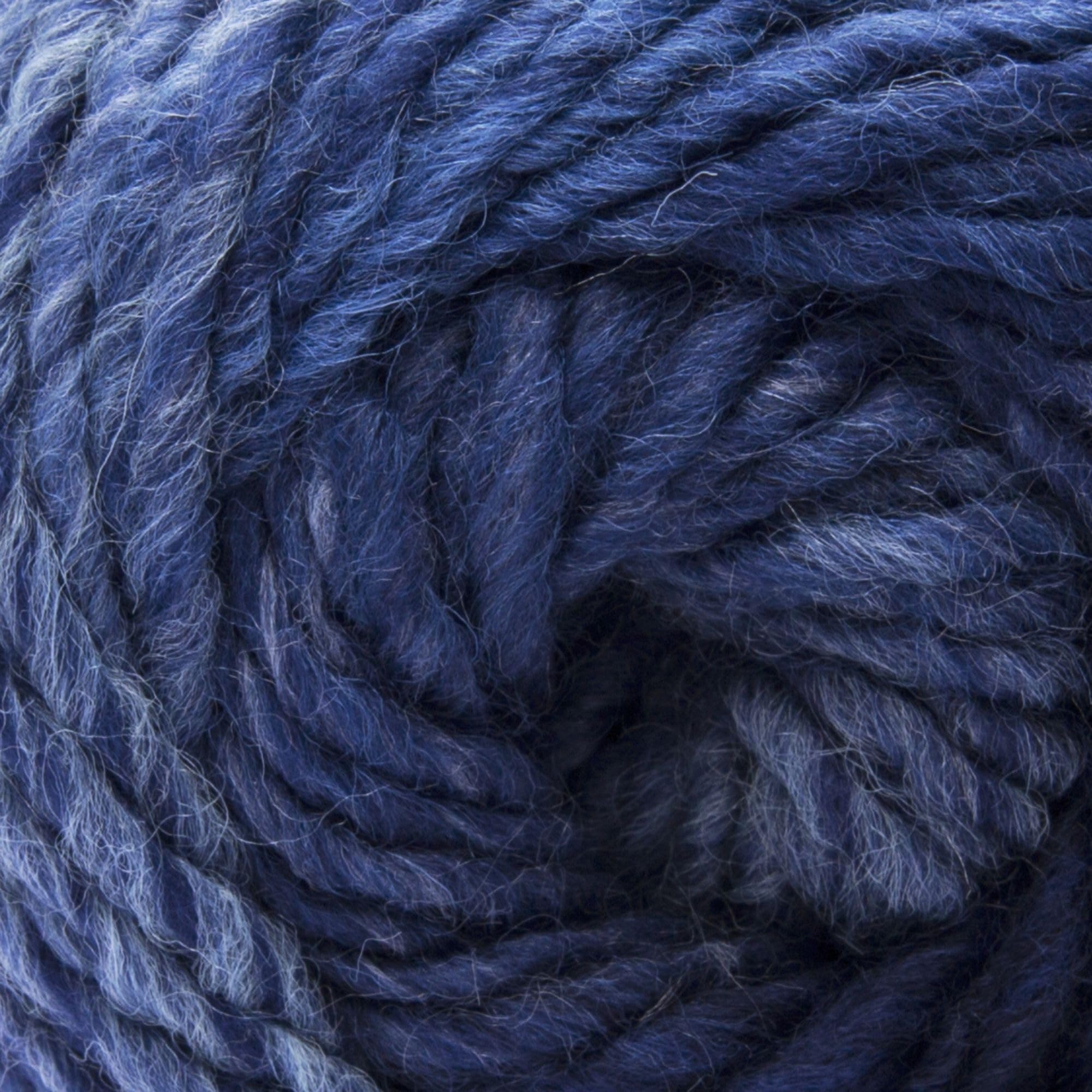 ggh Joker – Farbverlauf Wolle zum Stricken – 6×50 g Set (300 g) – Strickgarn für Stricken und Häkeln – Marine-Jeans-Blau meliert