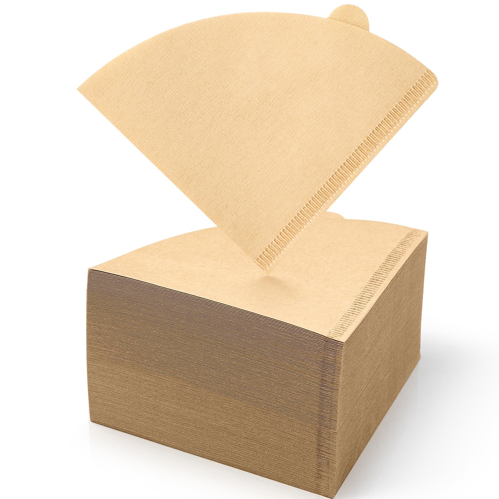 200 Count #2 Cone Coffee Filters, Unbleached Natural Paper Filters for Pour Over Coffee M…