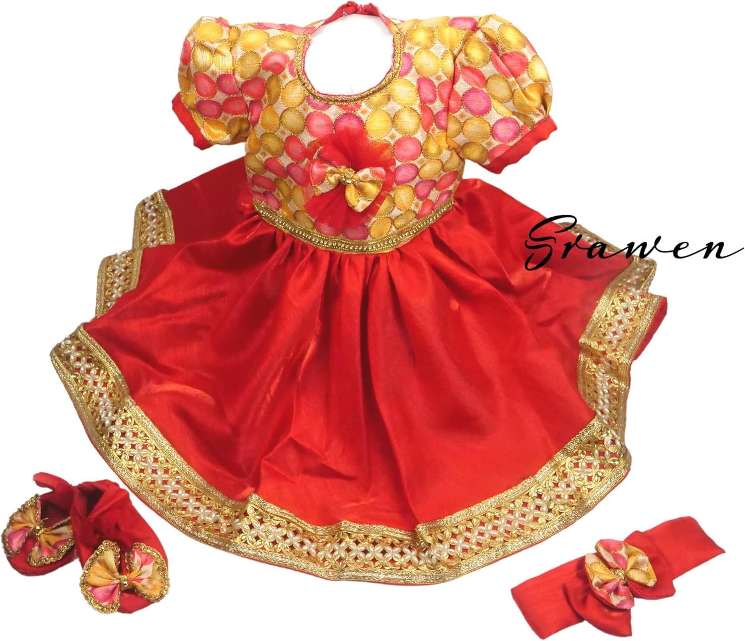 Pasni Dress for Baby Girl/Nepali Baby Weaning Set