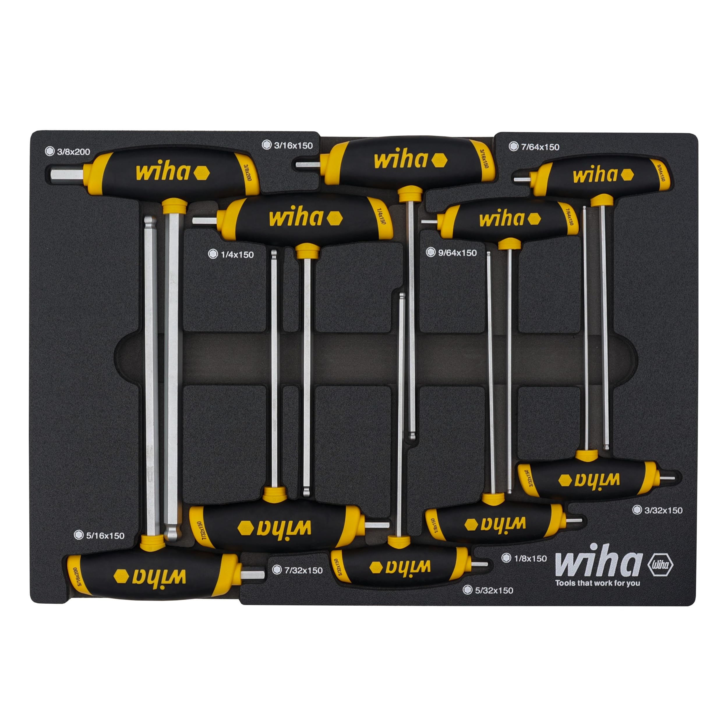 Clé hexagonale SoftGrip Dual Drive Wiha 54081 pour un transfert de couple maximal